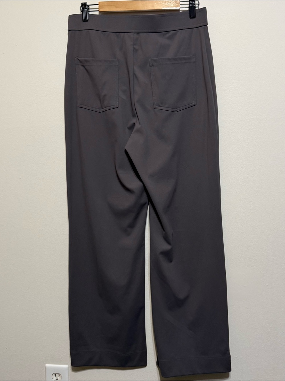 Halara DayStretch High Waisted Pockets Straight Leg Casual Pants Gray Women L - Picture 4 of 6